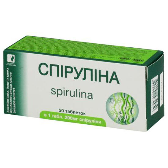 Спирулина таблетки 200 мг №50